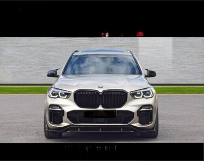 FRONT SPLITTER SUITABLE FOR BMW X5 G05 GLOSSY BLACK 