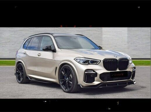 FRONT SPLITTER SUITABLE FOR BMW X5 G05 GLOSSY BLACK 