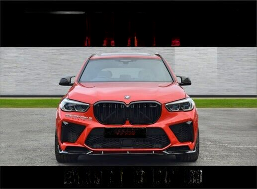 FRONT SPLITTER SUITABLE FOR BMW X5 G05 GLOSSY BLACK 