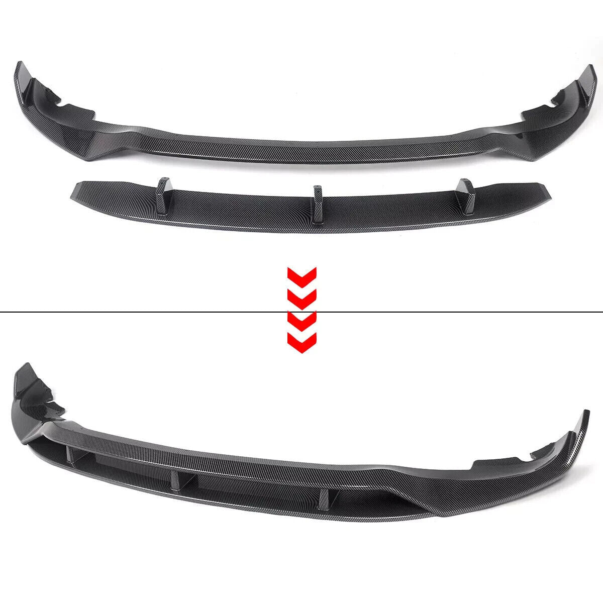 SPLITTER ADATTO PER BMW X5 F15 2013-2018 M STILE NERO LUCIDO