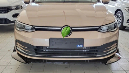 SPLITTER VW GOLF 8 VIII UNDER FRONT BUMPER ABS GLOSSY BLACK BLADE