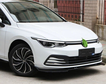 SPLITTER VW GOLF 8 VIII UNDER FRONT BUMPER ABS GLOSSY BLACK BLADE