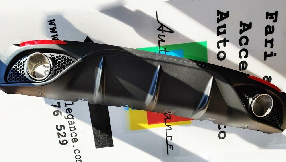 ✨DIFFUSORE DAM ADATTO PER ALFA ROMEO GIULIA LOOK VELOCE OPACO+TERMINALI CROMATI✨