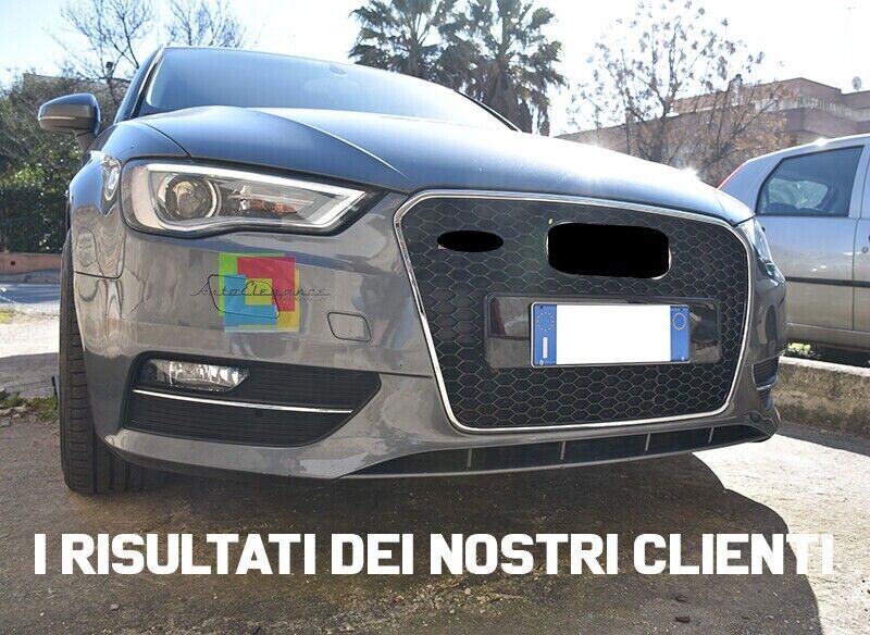 ⭐GRIGLIA DEL RADIATORE ANTERIORE AUDI A3 8V DAL 2012-2016 RS3 NIDO D'APE CROMATA