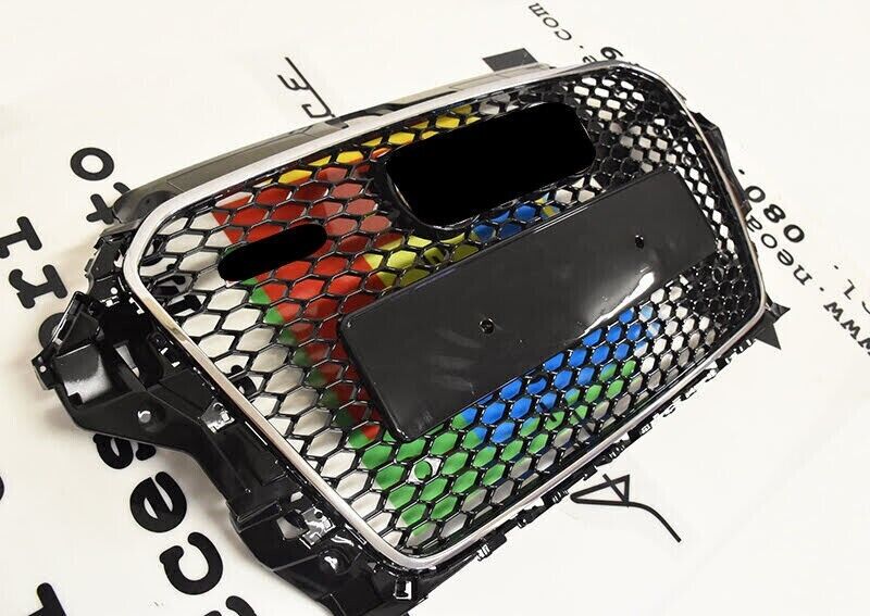 ⭐GRIGLIA DEL RADIATORE ANTERIORE AUDI A3 8V DAL 2012-2016 RS3 NIDO D'APE CROMATA