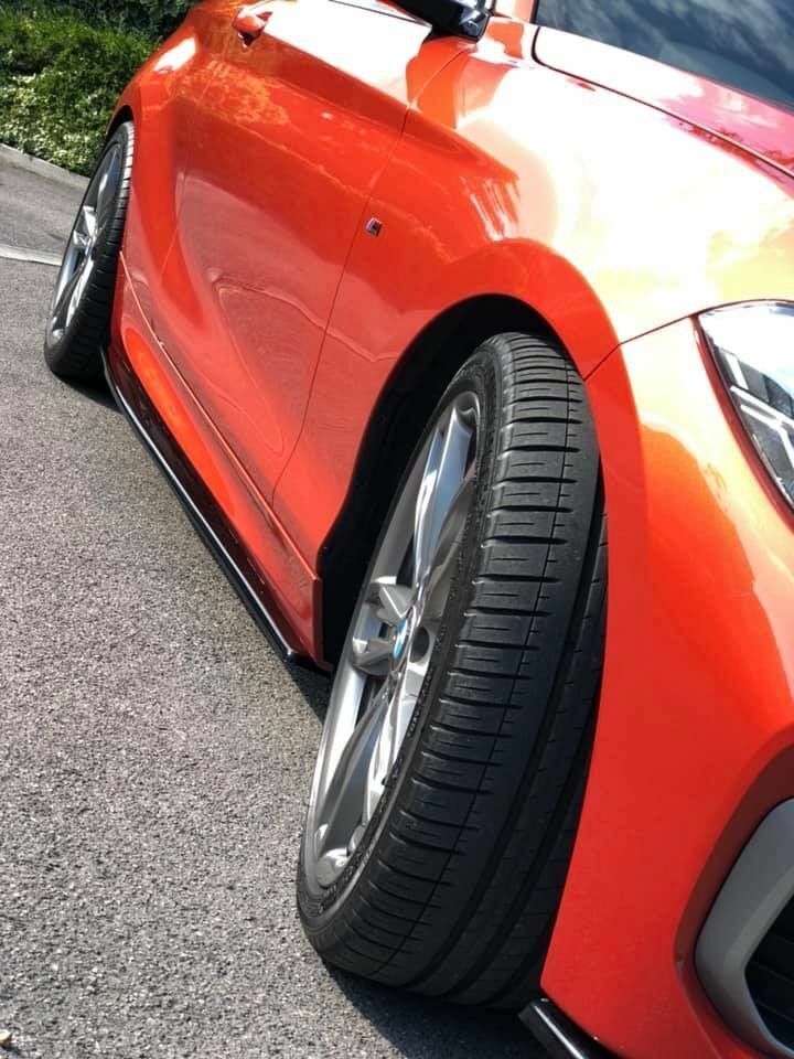 🔝BMW SERIE 1 F40 🔝LAME SOTTO MINIGONNE LATERALI SOTTOPORTA SPORTIVI ABS🔝