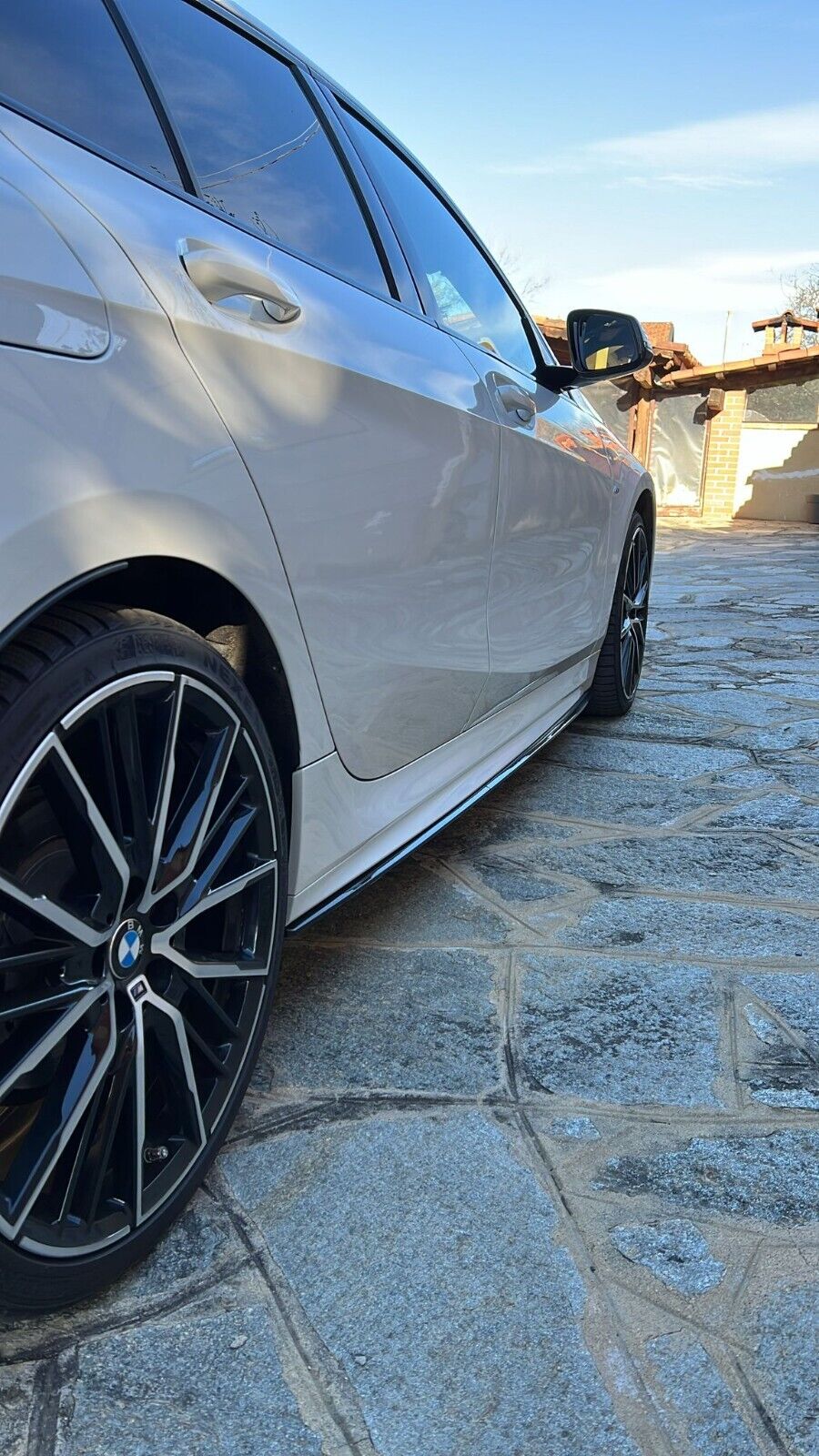 🔝BMW SERIE 1 F40 🔝LAME SOTTO MINIGONNE LATERALI SOTTOPORTA SPORTIVI ABS🔝