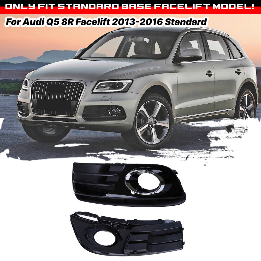 🔝GRIGLIA FENDINEBBIA ANTERIORE ADATTO PER AUDI Q5 FACELIFT 13-16 COPPIA STANDARD