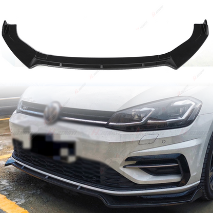 🤩Front Splitter Bumper SUITABLE For Golf MK7 MK7.5 GTI 14-19 Carbon Look 🤩