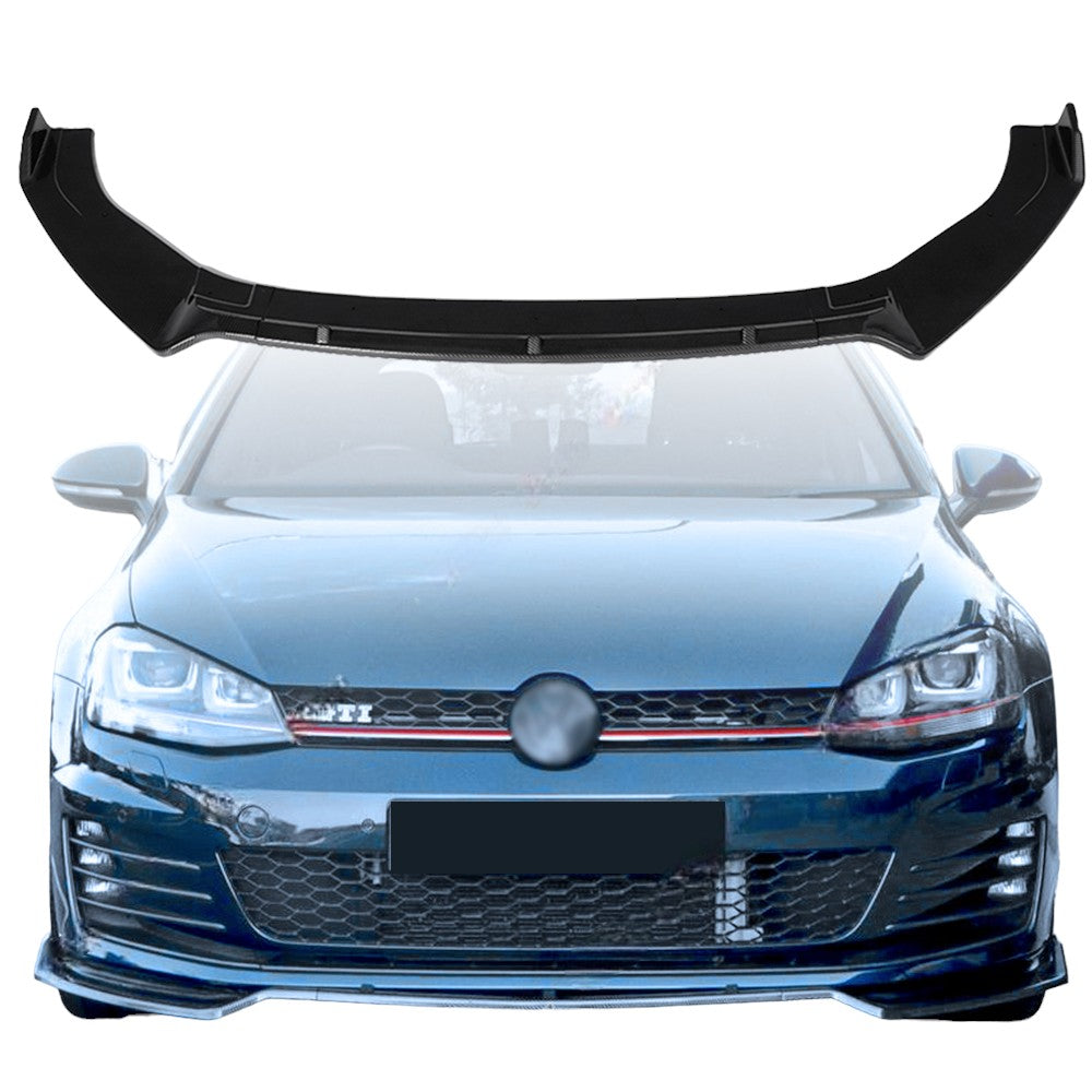 🤩Front Splitter Bumper SUITABLE For Golf MK7 MK7.5 GTI 14-19 Carbon Look 🤩