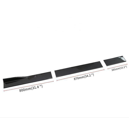 🏁FRONT BUMPER SPLITTER, SIDE SKIRTS SUITABLE FOR MERCEDES CLASSEC W204 11-14