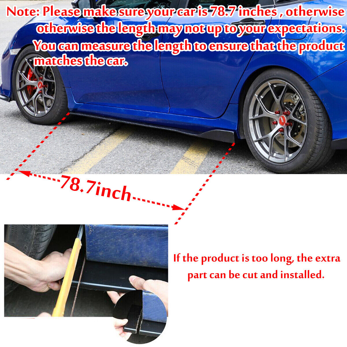 🏁FRONT BUMPER SPLITTER, SIDE SKIRTS SUITABLE FOR MERCEDES CLASSEC W204 11-14