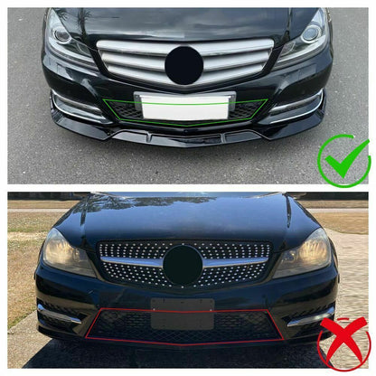 🏁FRONT BUMPER SPLITTER, SIDE SKIRTS SUITABLE FOR MERCEDES CLASSEC W204 11-14