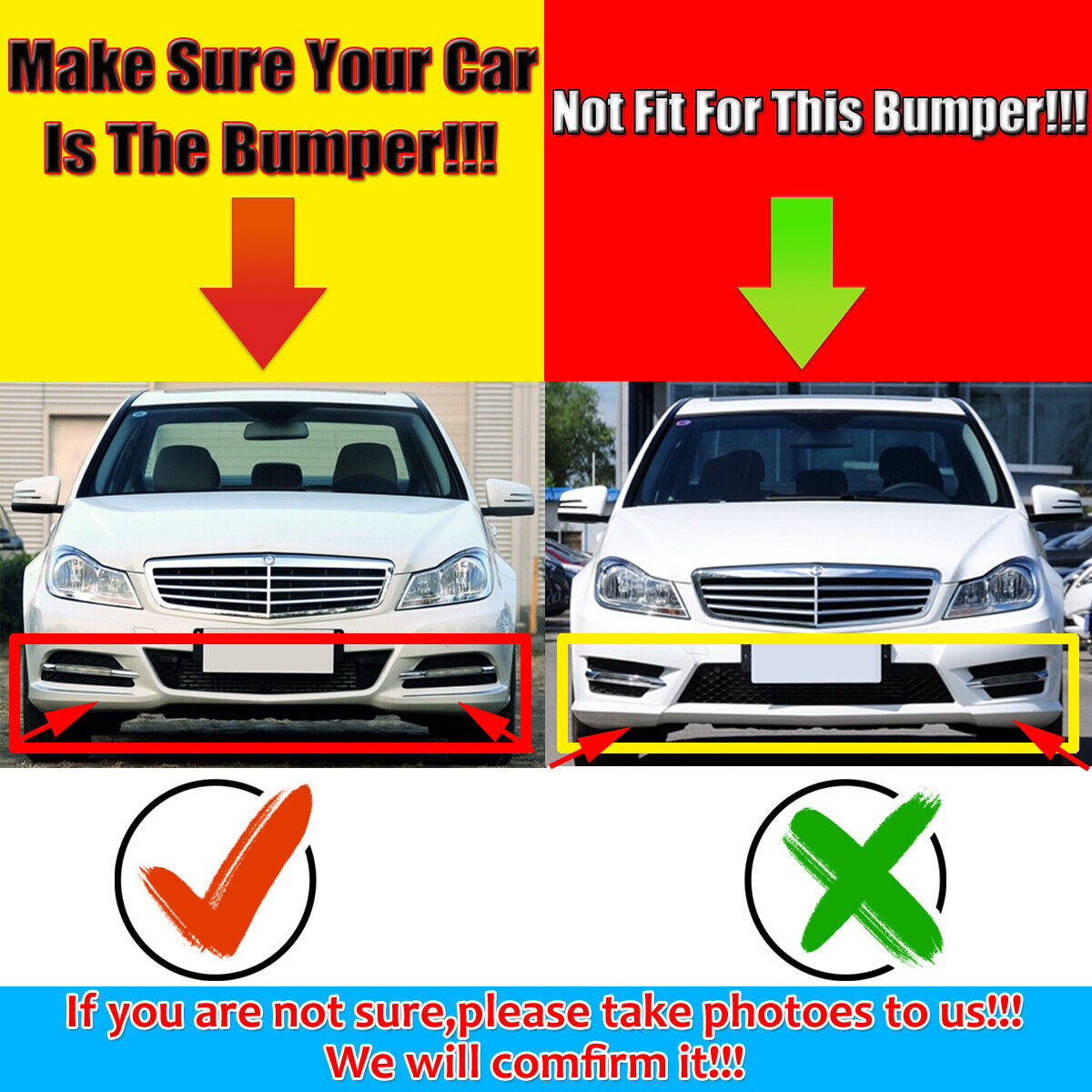 💎Splitter anteriore Paraurti Per Mercedes Benz W204 C180 C200 2011-2014 carbonio