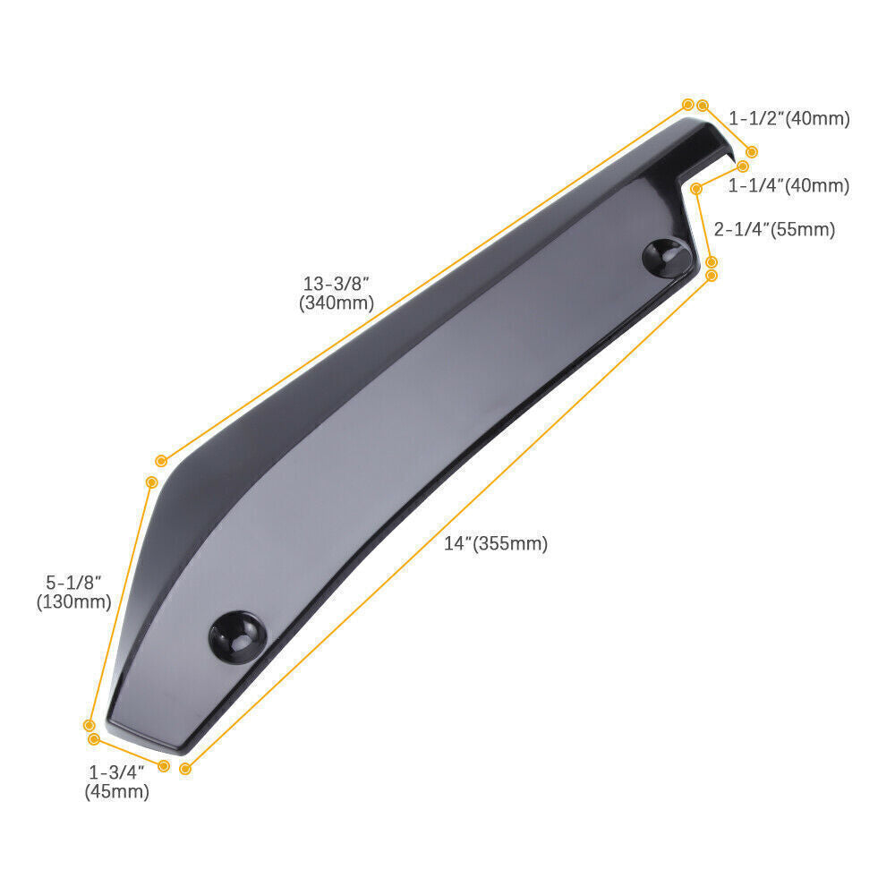 ⭐Aero flaps adatto per FORD FOCUS MONDEO nero lucido⭐