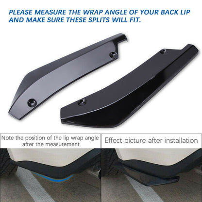 ⭐Aero flaps adatto per AUDI A3 A4 A5 S5 RS5 nero lucido⭐