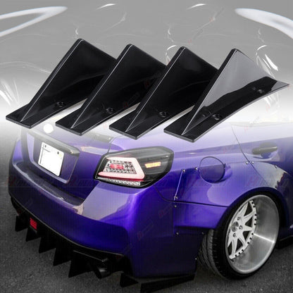 ⭐Aero flaps adatto per AUDI A3 A4 A5 S5 RS5 nero lucido⭐