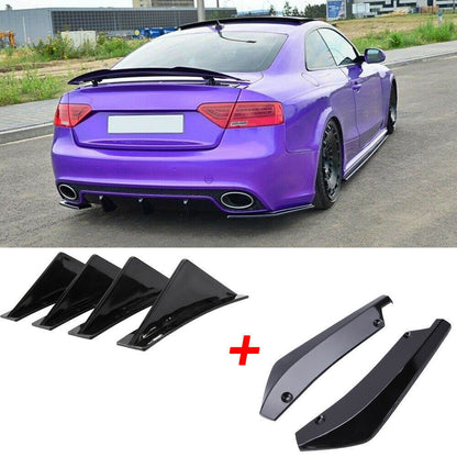 ⭐Aero flaps adatto per AUDI A3 A4 A5 S5 RS5 nero lucido⭐