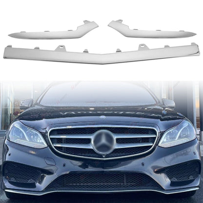 SPLITTER ANTERIORE ADATTO PER 2014-2016 MERCEDES W212 SPORT CROMO ARGENTO
