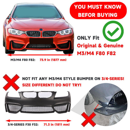 💎SPLITTER ANTERIORE ADATTO PER BMW M4 F82 F83 M3 F80 CARBON💎