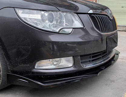 🤩FRONT SPLITTER SUITABLE FOR SKODA SUPERB B6 CARBON BLACK🤩