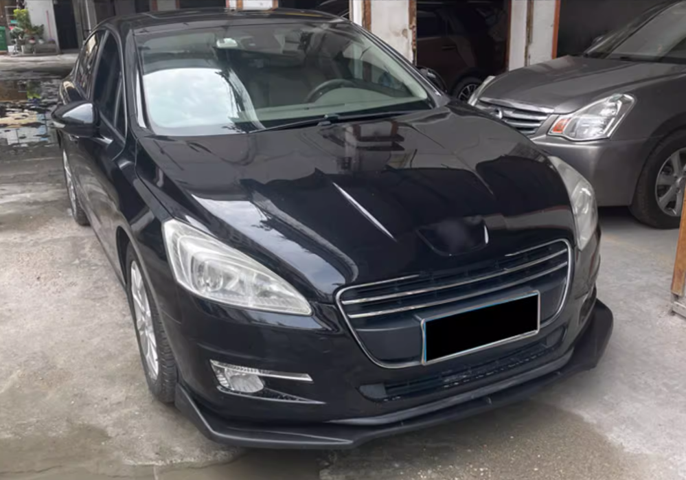💎FRONT SPLITTER SUITABLE FOR PEUGEOT 508 10-18 CARBON BLACK💎