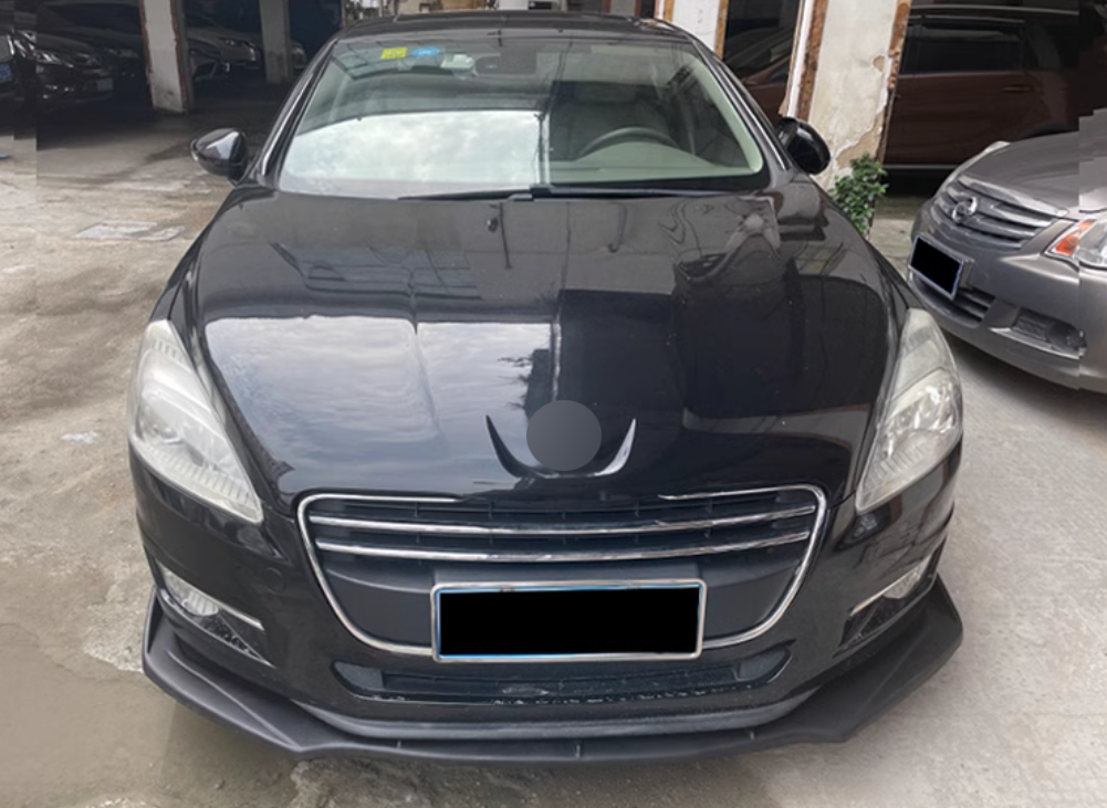 💎FRONT SPLITTER SUITABLE FOR PEUGEOT 508 10-18 CARBON BLACK💎