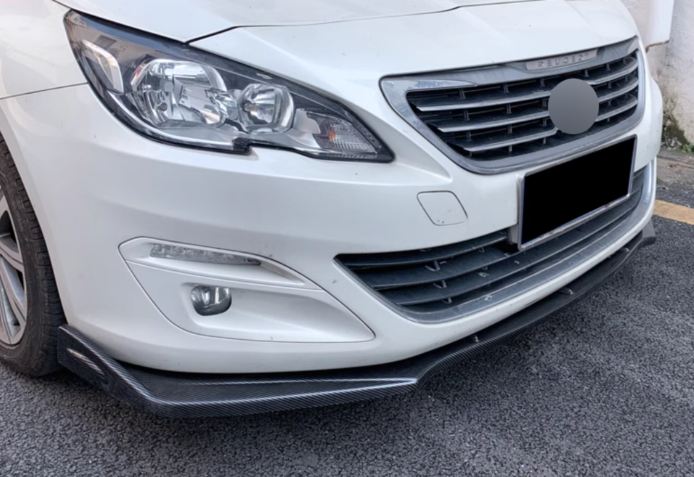 😍SPLITTER ANTERIORE ADATTO PER PEUGEOT 408 T7 2010-13 CARBON NERO😍