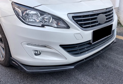 😍SPLITTER ANTERIORE ADATTO PER PEUGEOT 408 T7 2010-13 CARBON NERO😍