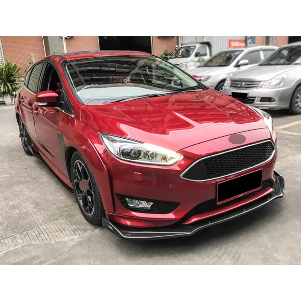 ✨SPLITTER ANTERIORE ADATTO PER ⭐FORD FOCUS Ⅲ 14+⭐CARBON NERO✨