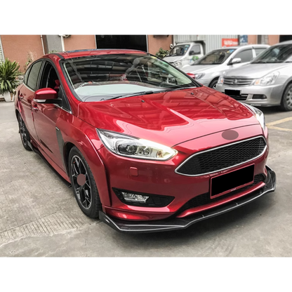 ✨SPLITTER ANTERIORE ADATTO PER ⭐FORD FOCUS Ⅲ 14+⭐CARBON NERO✨