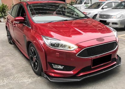✨SPLITTER ANTERIORE ADATTO PER ⭐FORD FOCUS Ⅲ 14+⭐CARBON NERO✨