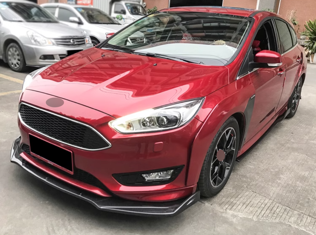 ✨SPLITTER ANTERIORE ADATTO PER ⭐FORD FOCUS Ⅲ 14+⭐CARBON NERO✨