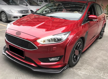 ✨SPLITTER ANTERIORE ADATTO PER ⭐FORD FOCUS Ⅲ 14+⭐CARBON NERO✨