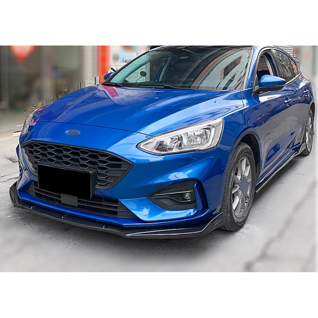 💎 SPLITTER ANTERIORE ADATTO PER ⭐FORD FOCUS IV💎 CARBON NERO✨