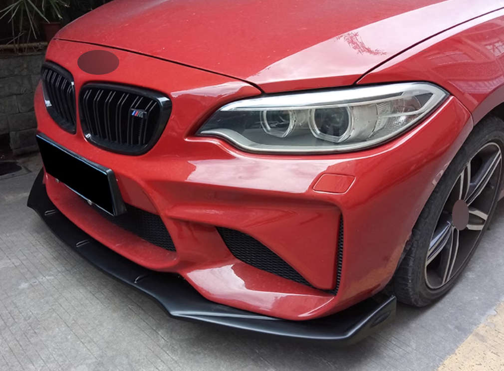 🤩 SPLITTER ANTERIORE ADATTO PER ⭐BMW M2 F87 16-21💎 CARBON NERO🤩