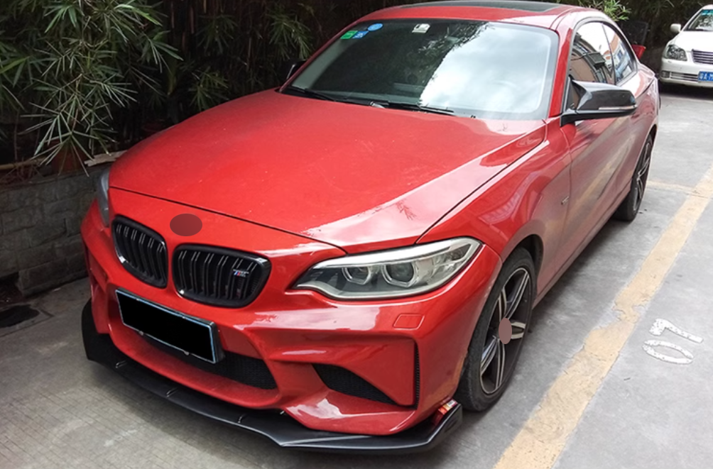🤩 SPLITTER ANTERIORE ADATTO PER ⭐BMW M2 F87 16-21💎 CARBON NERO🤩