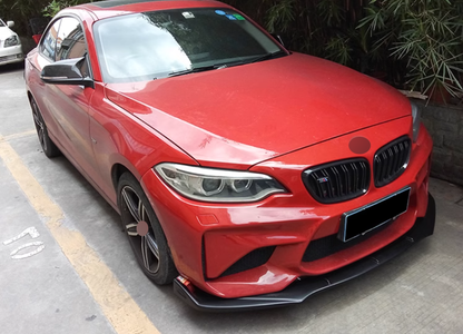 🤩 SPLITTER ANTERIORE ADATTO PER ⭐BMW M2 F87 16-21💎 CARBON NERO🤩