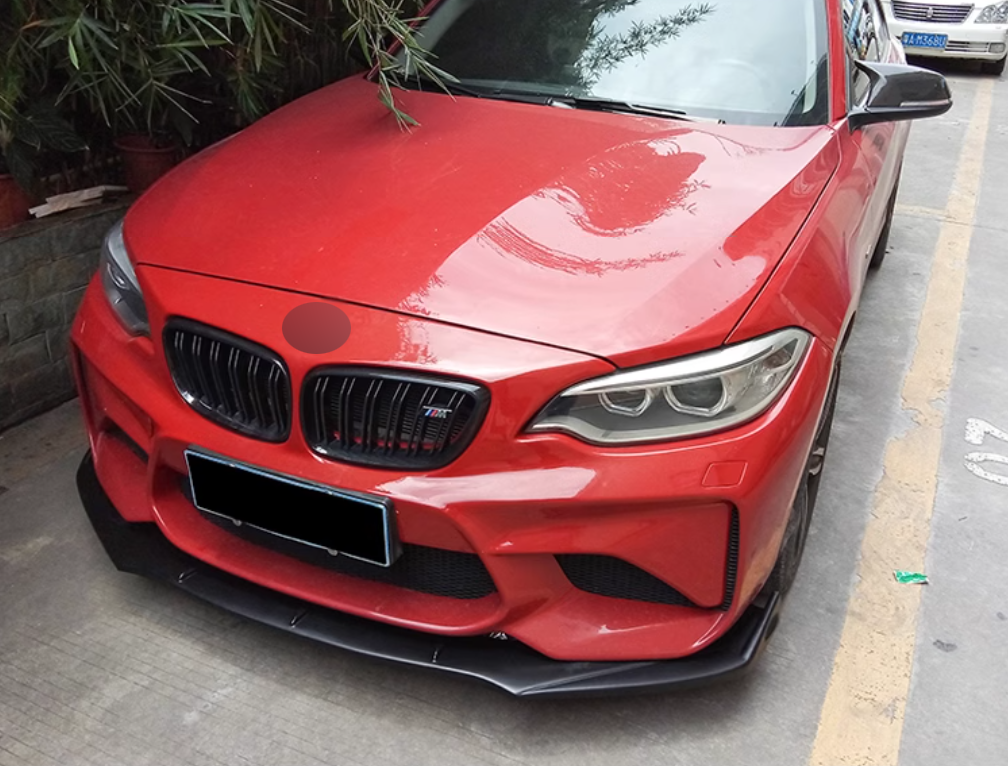 🤩 SPLITTER ANTERIORE ADATTO PER ⭐BMW M2 F87 16-21💎 CARBON NERO🤩