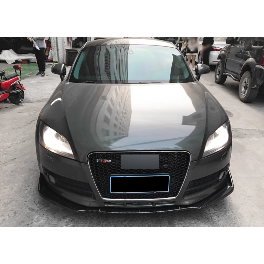 🤩 SPLITTER ANTERIORE ADATTO PER ✨AUDI TT Ⅱ 8J 06-14✨CARBON NERO🤩