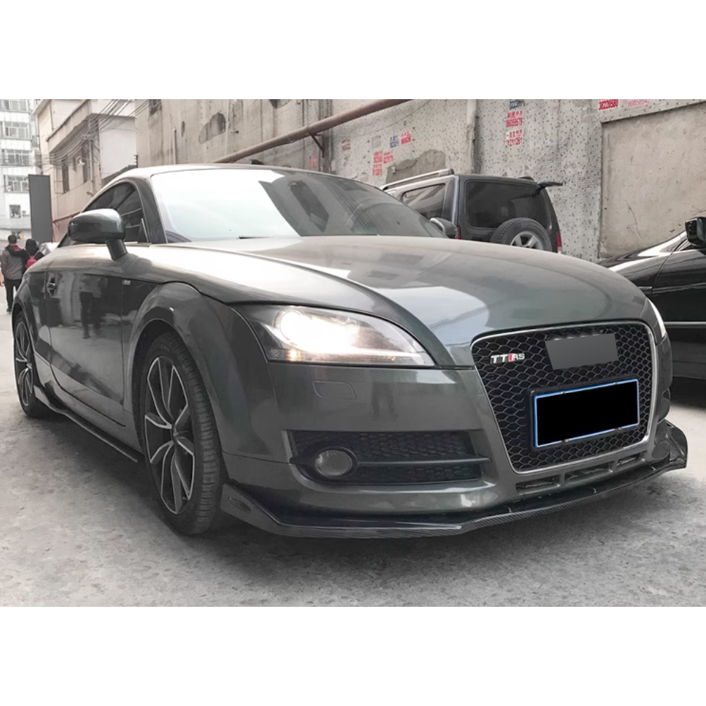 🤩 SPLITTER ANTERIORE ADATTO PER ✨AUDI TT Ⅱ 8J 06-14✨CARBON NERO🤩