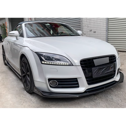 🤩 SPLITTER ANTERIORE ADATTO PER ✨AUDI TT Ⅱ 8J 06-14✨CARBON NERO🤩