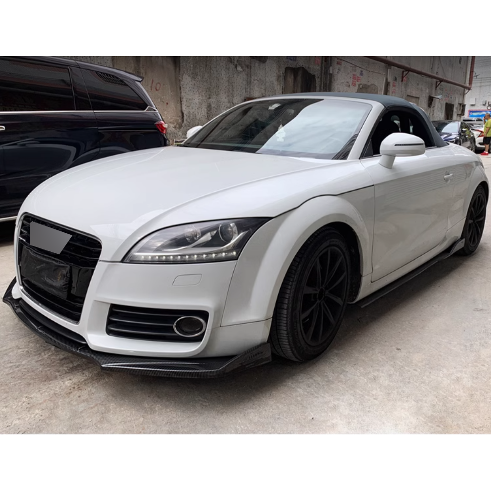 🤩 SPLITTER ANTERIORE ADATTO PER ✨AUDI TT Ⅱ 8J 06-14✨CARBON NERO🤩