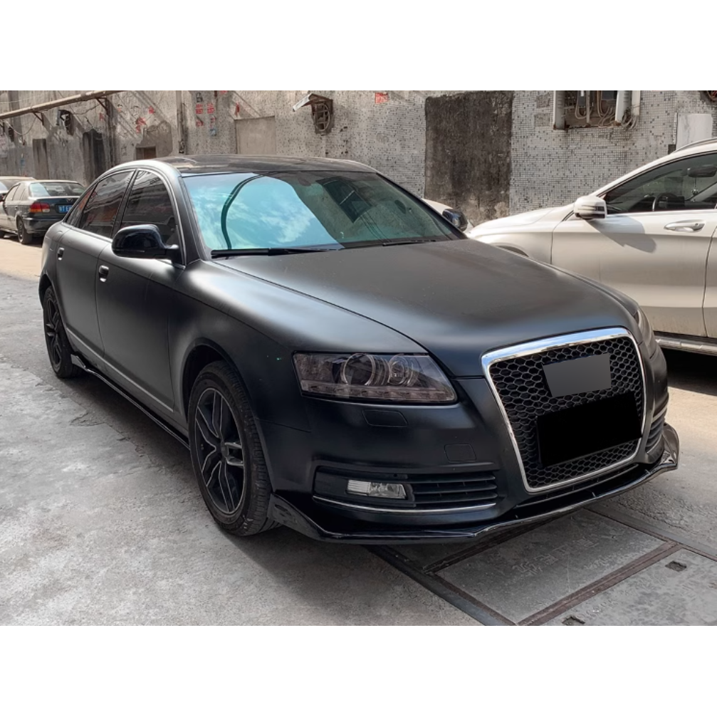 ✨ FRONT SPLITTER SUITABLE FOR ✔️AUDI A6 C6 04-11✔️CARBON BLACK✨