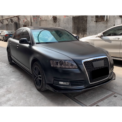 ✨ FRONT SPLITTER SUITABLE FOR ✔️AUDI A6 C6 04-11✔️CARBON BLACK✨