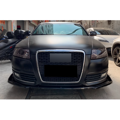 ✨ FRONT SPLITTER SUITABLE FOR ✔️AUDI A6 C6 04-11✔️CARBON BLACK✨