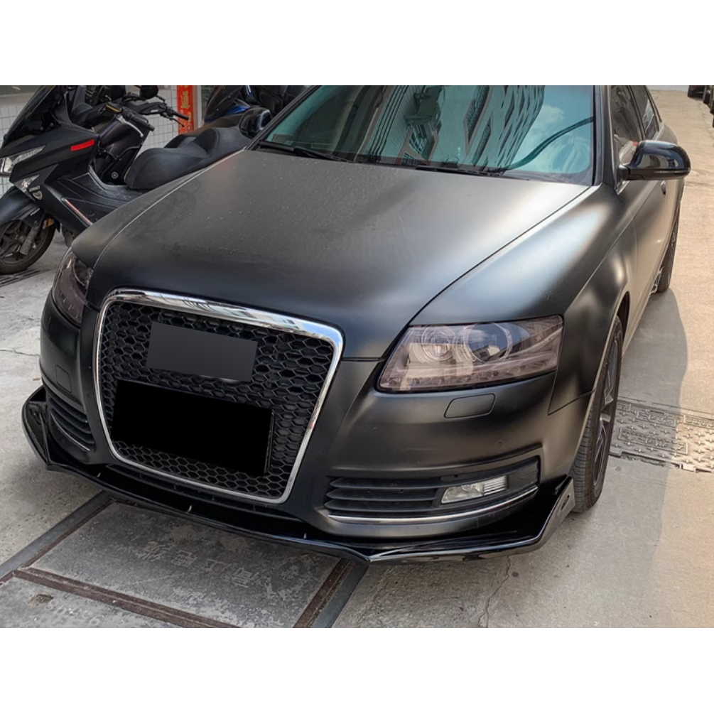 ✨ FRONT SPLITTER SUITABLE FOR ✔️AUDI A6 C6 04-11✔️CARBON BLACK✨