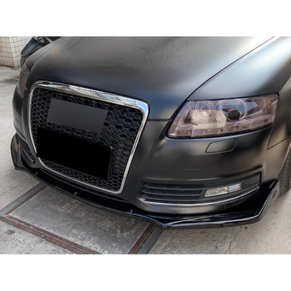✨ FRONT SPLITTER SUITABLE FOR ✔️AUDI A6 C6 04-11✔️CARBON BLACK✨