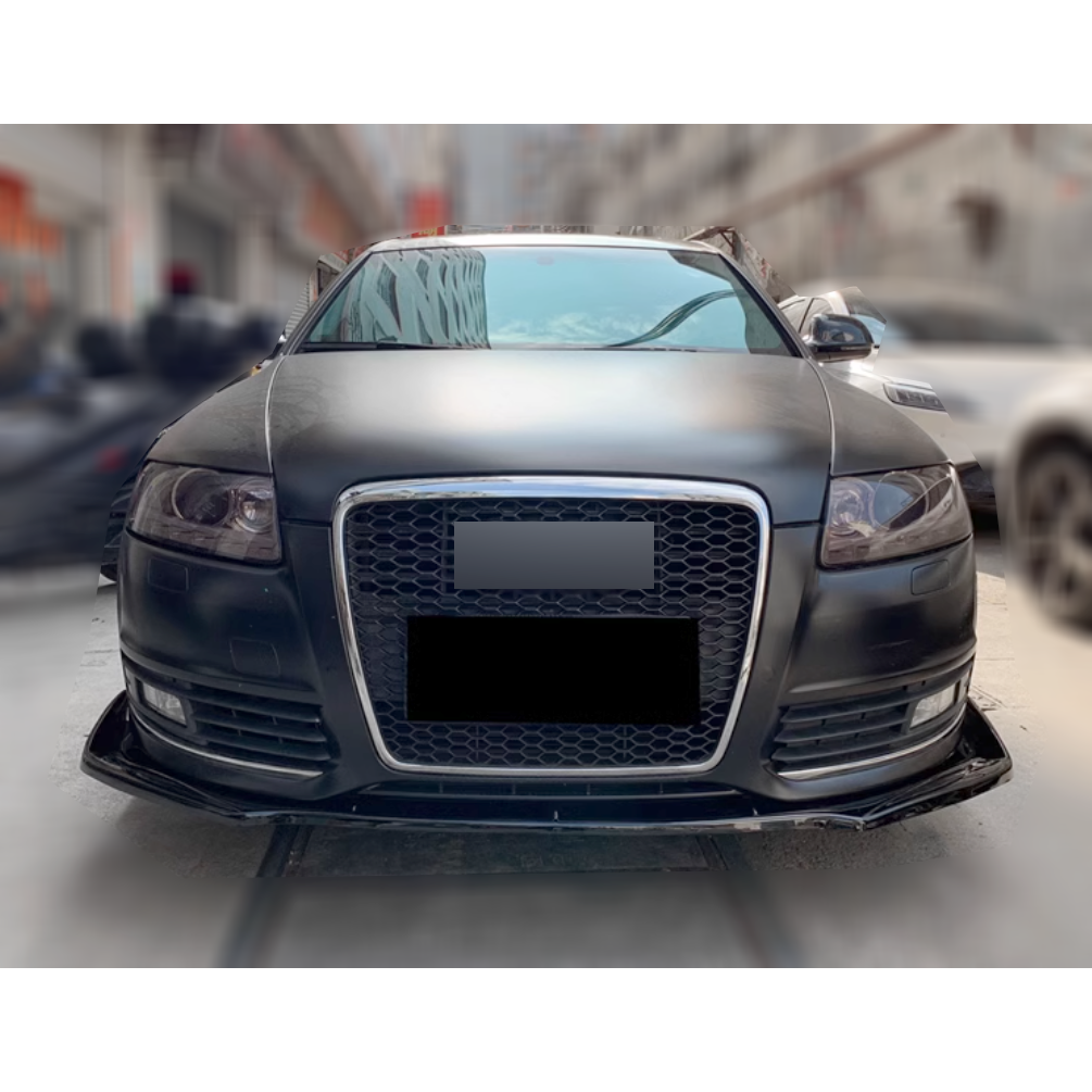 ✨ FRONT SPLITTER SUITABLE FOR ✔️AUDI A6 C6 04-11✔️CARBON BLACK✨