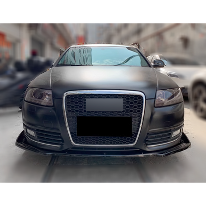 ✨ FRONT SPLITTER SUITABLE FOR ✔️AUDI A6 C6 04-11✔️CARBON BLACK✨